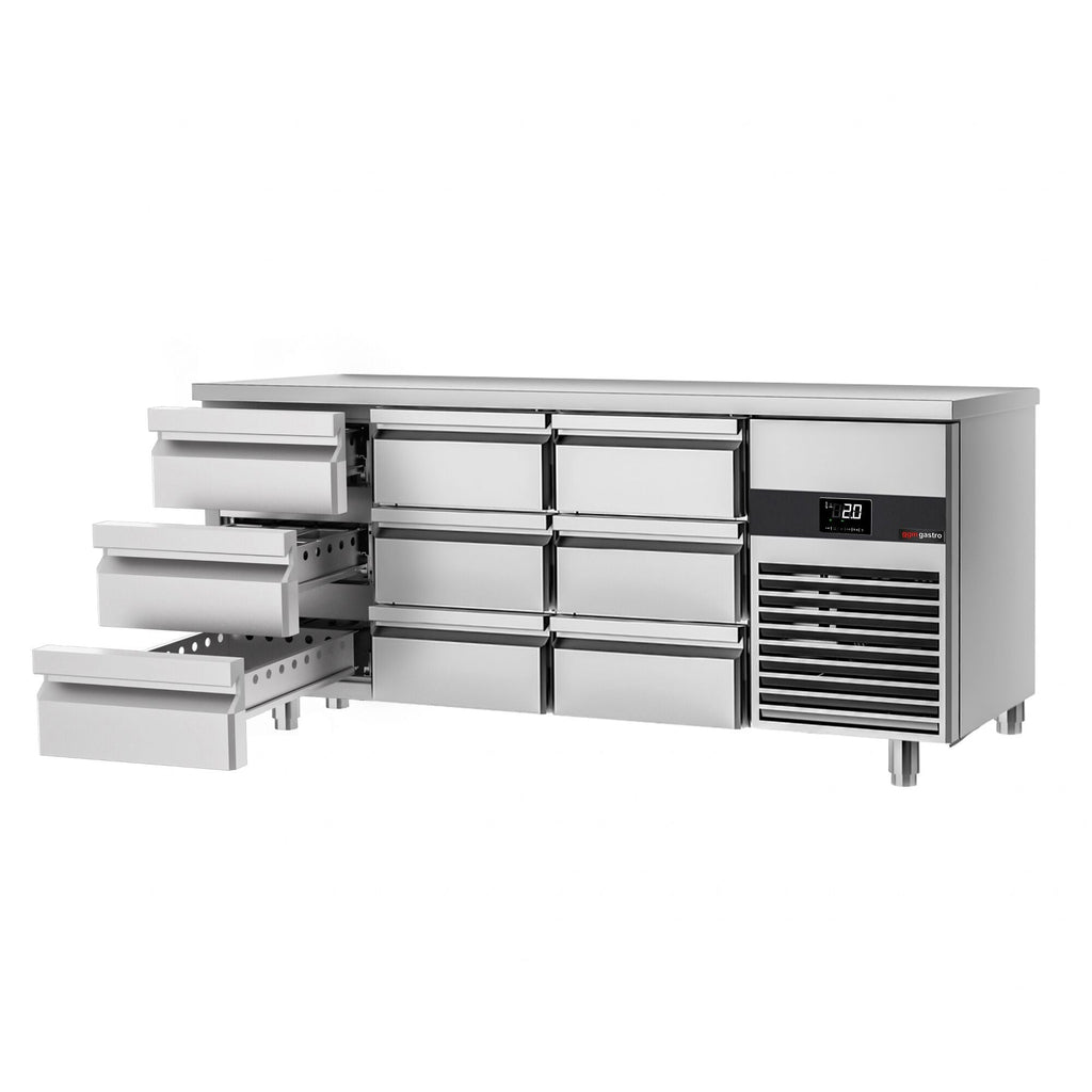 Cooled counter premium - 1865x700mm - 9 drawers