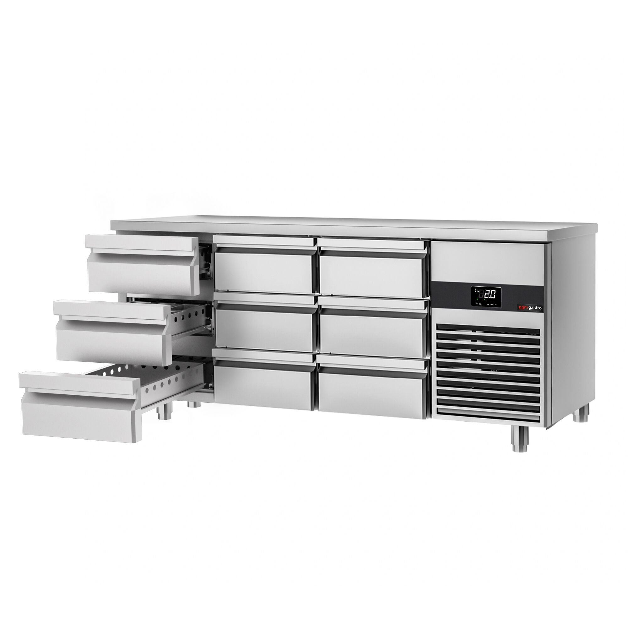 Cooled counter premium - 1865x700mm - 9 drawers