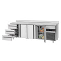 Cooling counter premıum - 2330x700mm - 3 doors & 3 drawers & backs