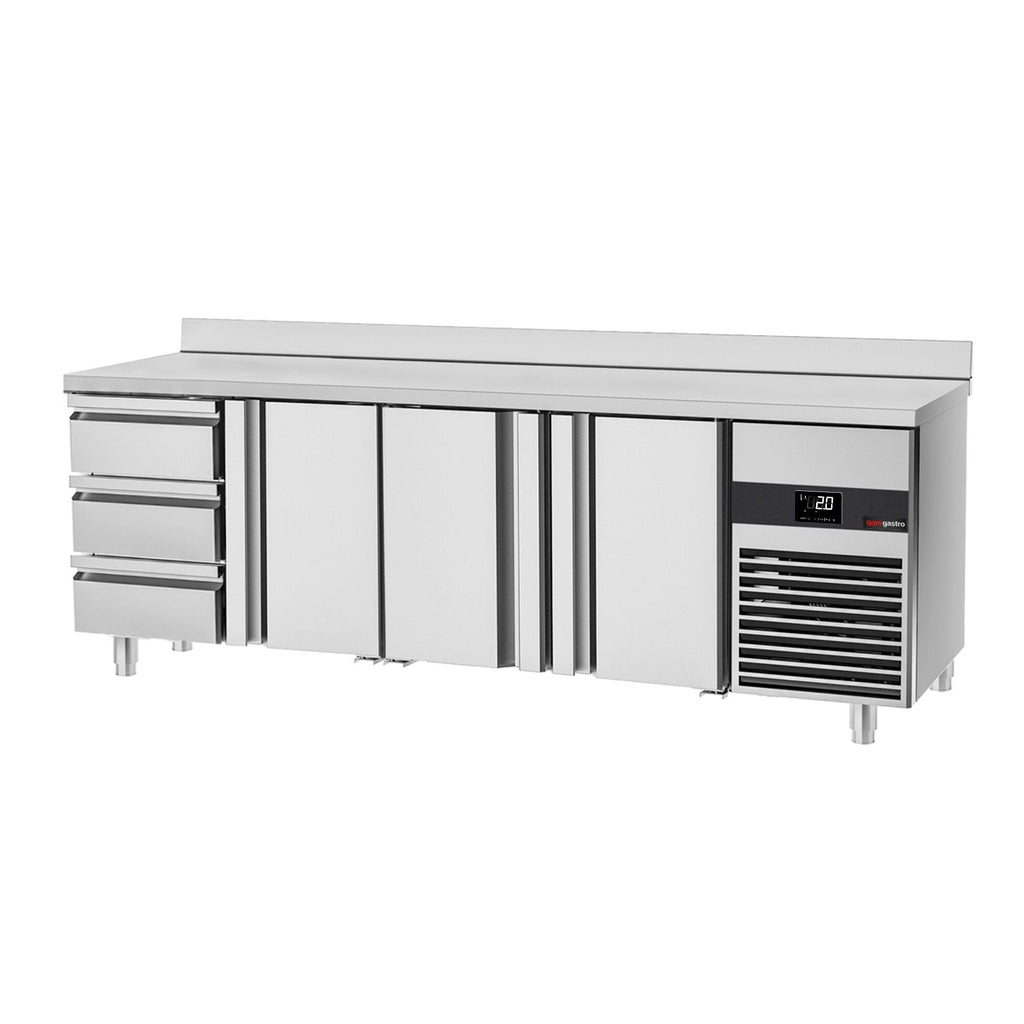Cooling counter premıum - 2330x700mm - 3 doors & 3 drawers & backs