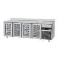 Cooling counter premıum -2300x700mm - 4 glass doors & backed
