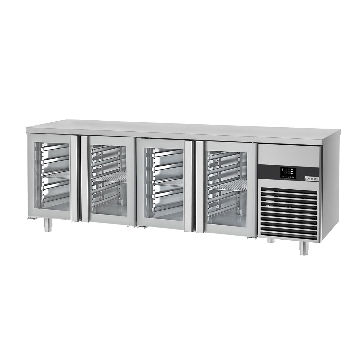 Cooled counter premium -2300x700mm - 4 glass doors
