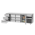 Cooled counter premium - 2330x700mm - 1 door & 9 drawers