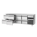 Cooling counter premium - 2330x700mm - 8 drawers
