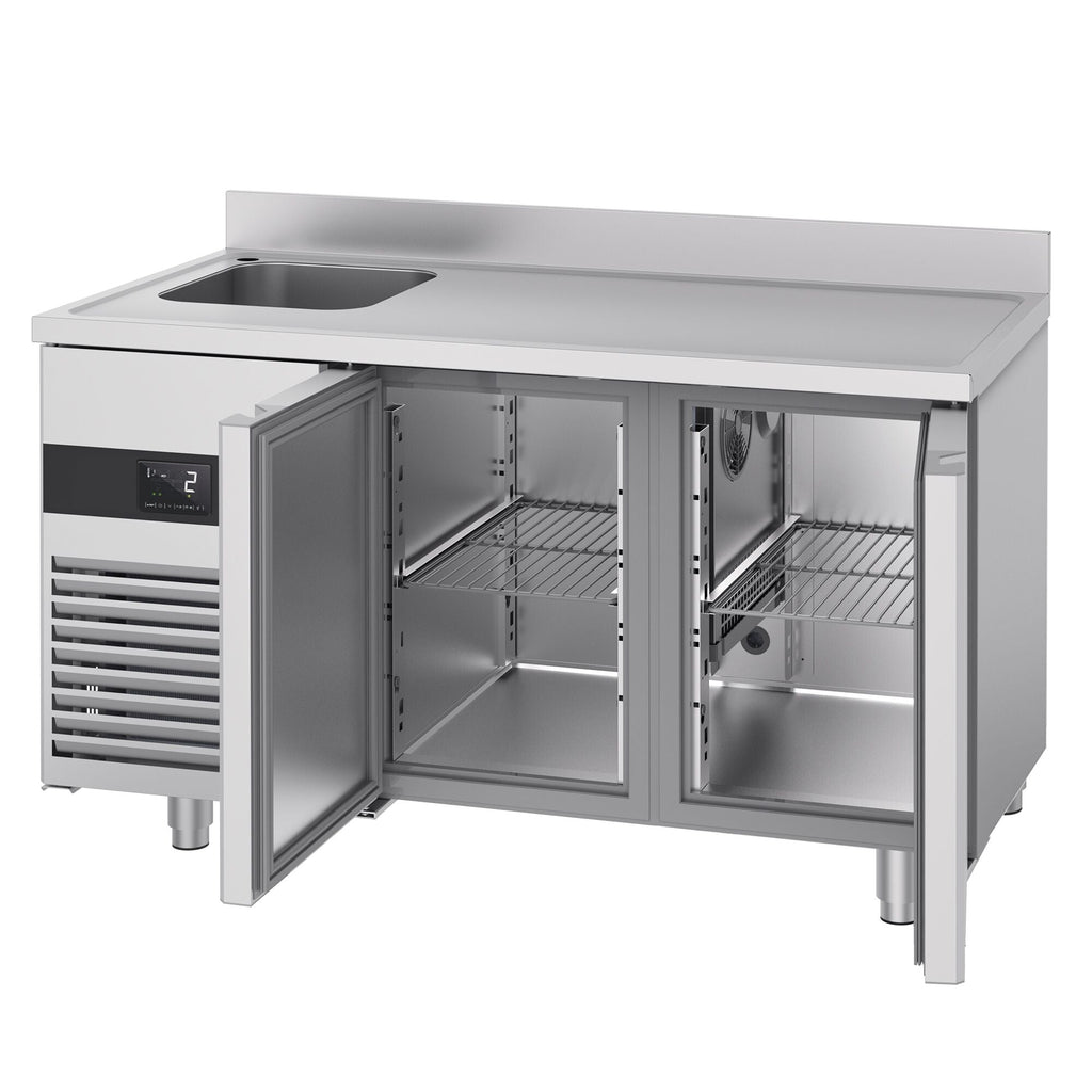 Cooling counter premıum - 1430x700mm - 2 doors, 1 Left Evyeli & Back
