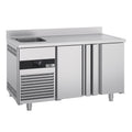 Cooling counter premıum - 1430x700mm - 2 doors, 1 Left Evyeli & Back