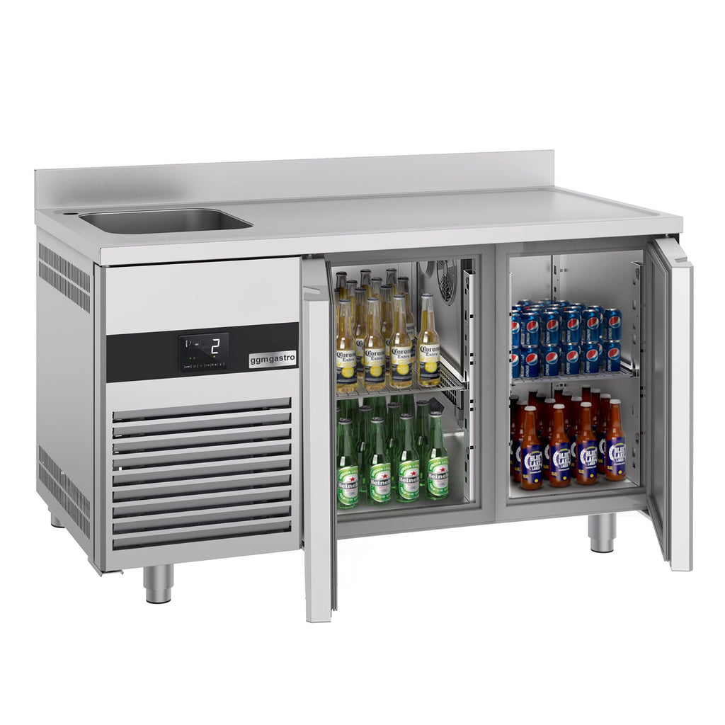 Cooling counter premıum - 1430x700mm - 2 doors, 1 Left Evyeli & Back