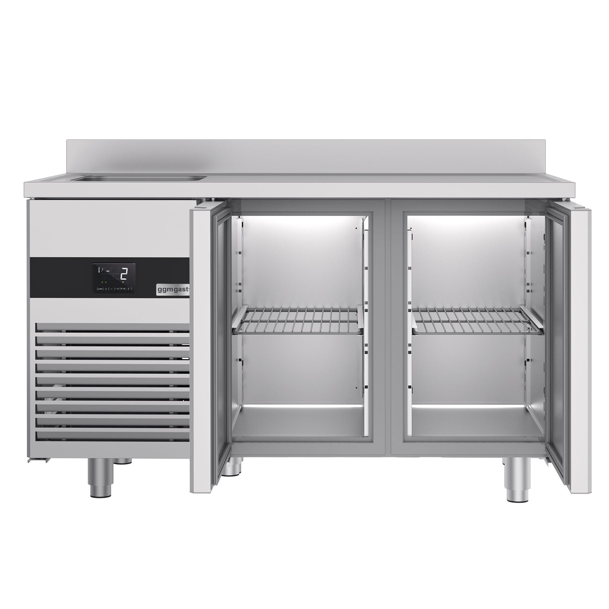 Cooling counter premıum - 1430x700mm - 2 doors, 1 Left Evyeli & Back