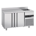 Cooling counter premıum - 1430x700mm - 2 doors, 1 right house & backed