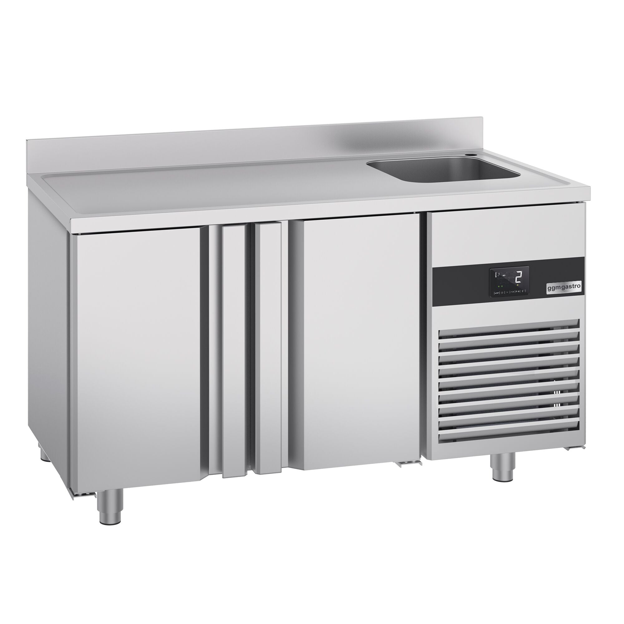 Cooling counter premıum - 1430x700mm - 2 doors, 1 right house & backed