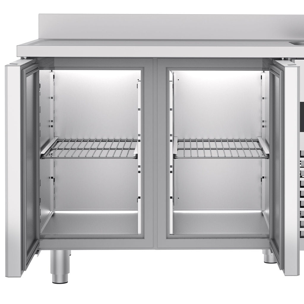 Cooling counter premıum - 1430x700mm - 2 doors, 1 right house & backed