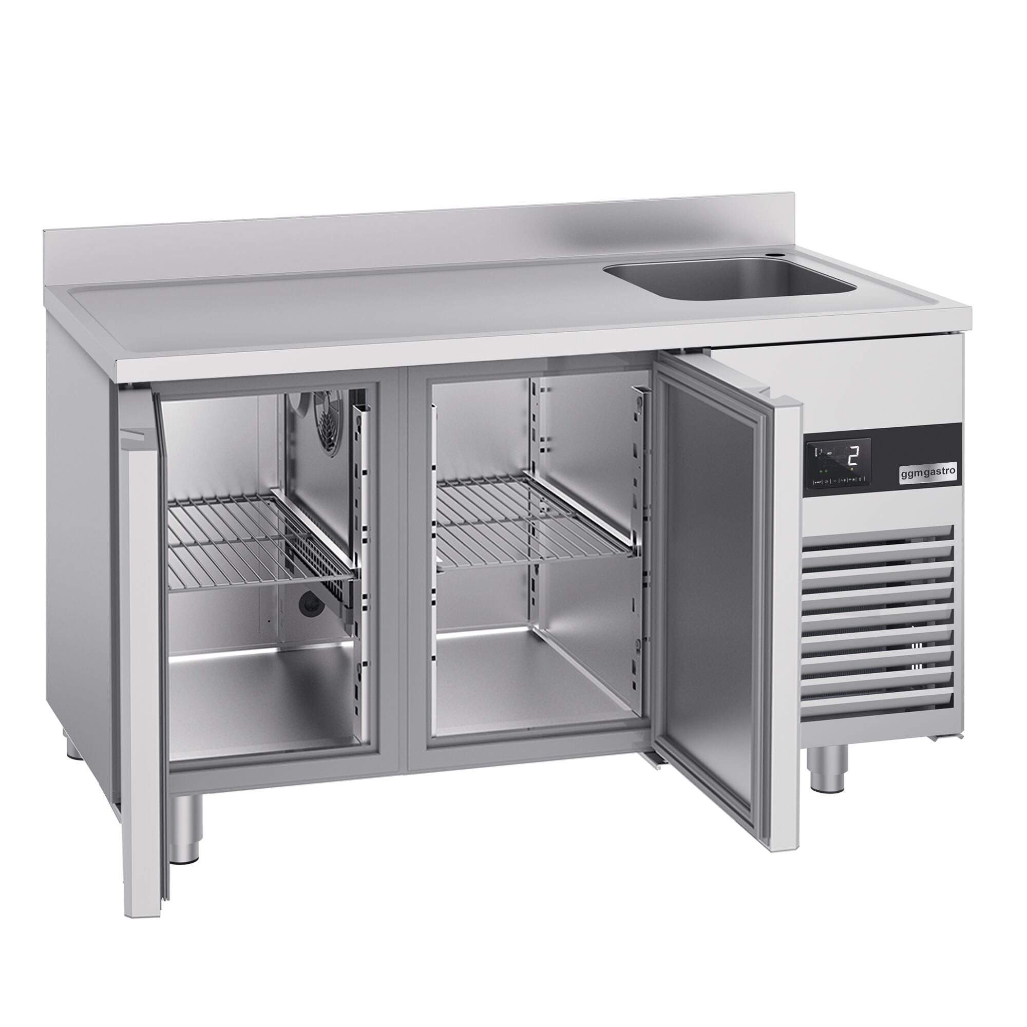 Cooling counter premıum - 1430x700mm - 2 doors, 1 right house & backed