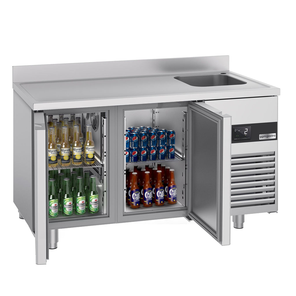 Cooling counter premıum - 1430x700mm - 2 doors, 1 right house & backed
