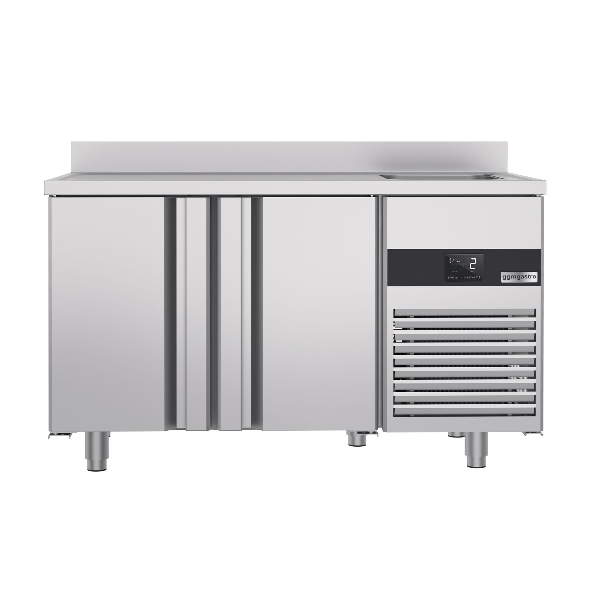 Cooling counter premıum - 1430x700mm - 2 doors, 1 right house & backed