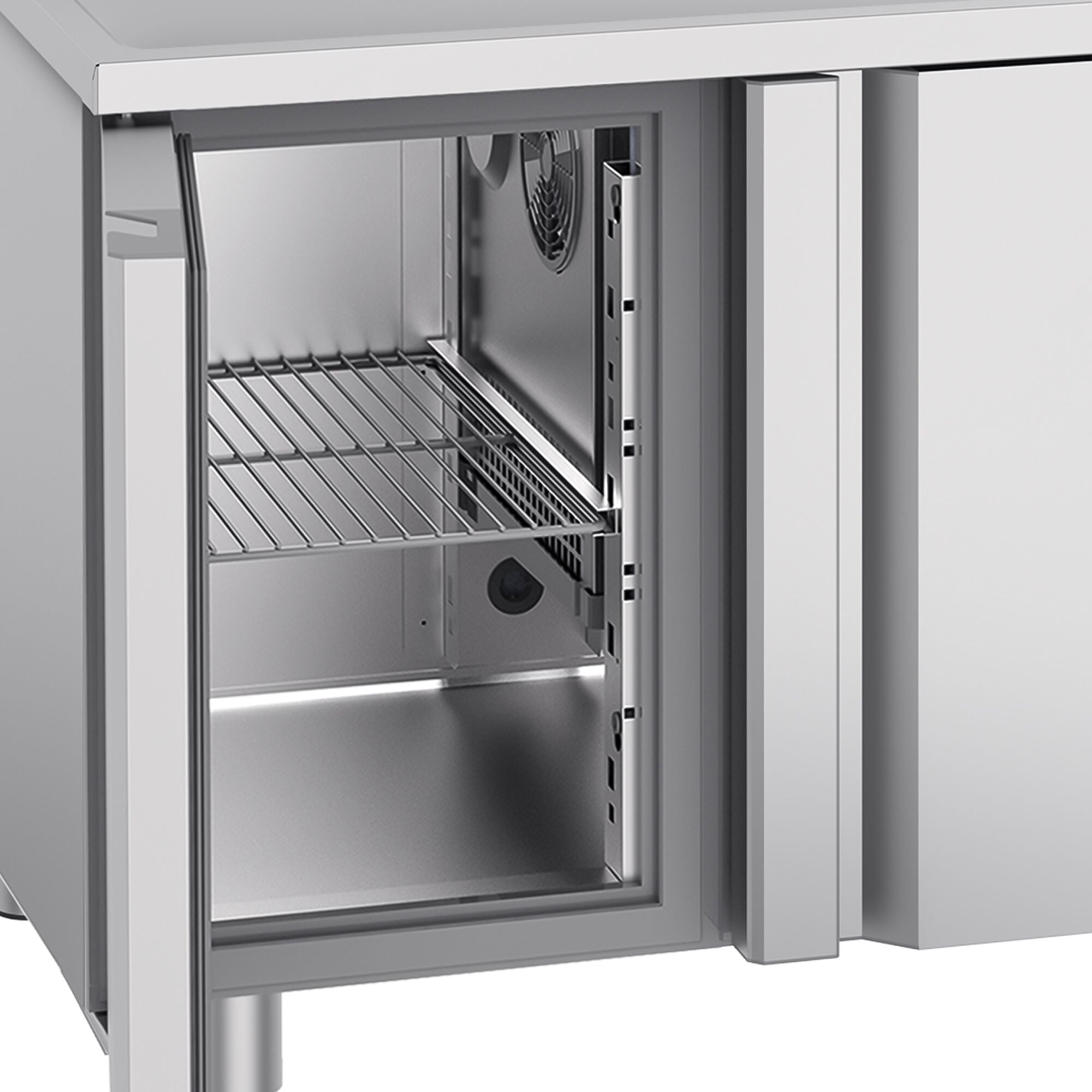 Cooling counter premıum - 1430x700mm - 2 doors, 1 right house & backed