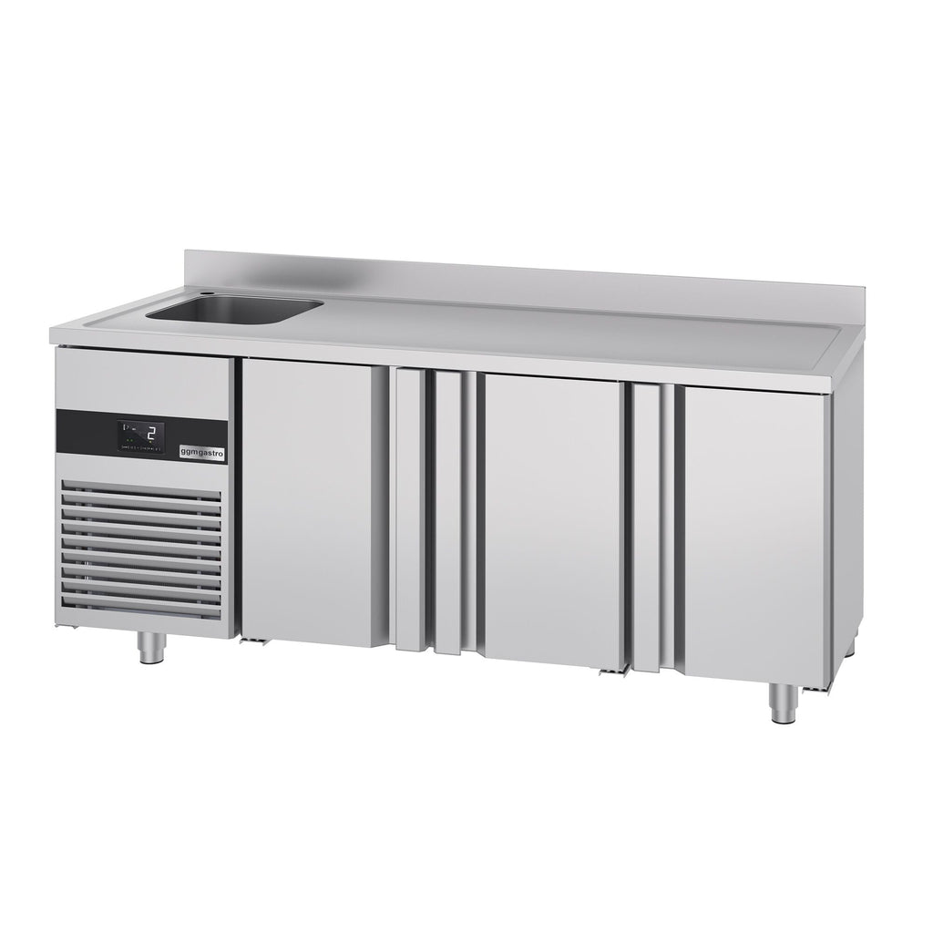 Cooling counter premıum - 1900x700mm - 3 doors, 1 Left Evyeli & Back