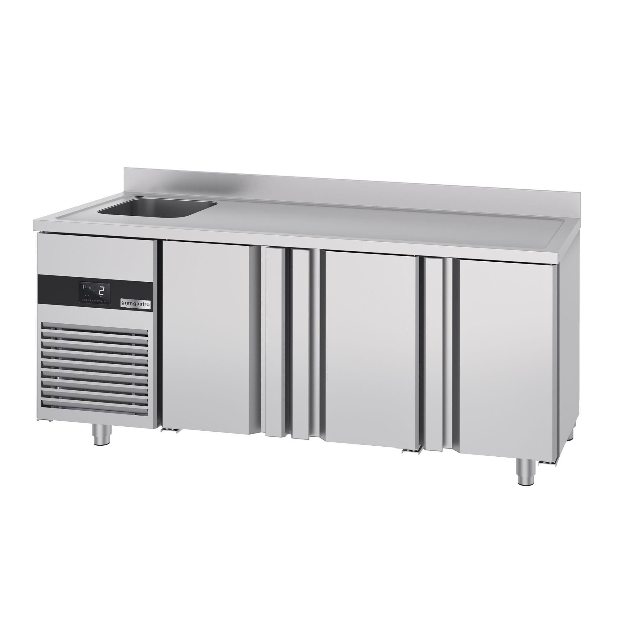 Cooling counter premıum - 1900x700mm - 3 doors, 1 Left Evyeli & Back