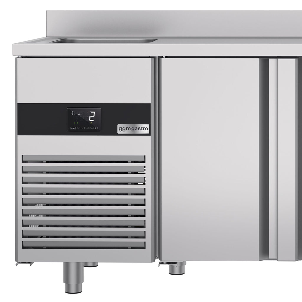 Cooling counter premıum - 1900x700mm - 3 doors, 1 Left Evyeli & Back
