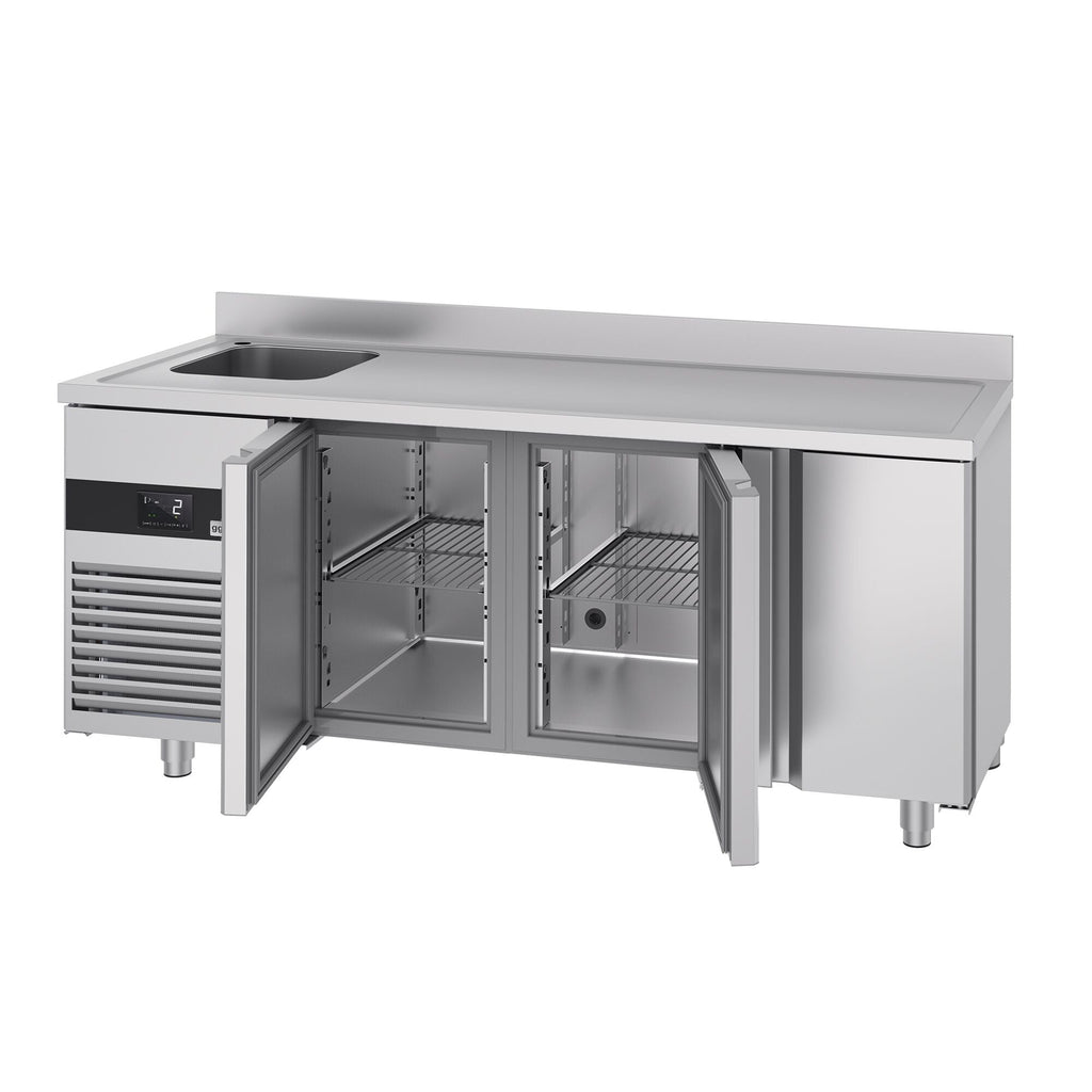 Cooling counter premıum - 1900x700mm - 3 doors, 1 Left Evyeli & Back