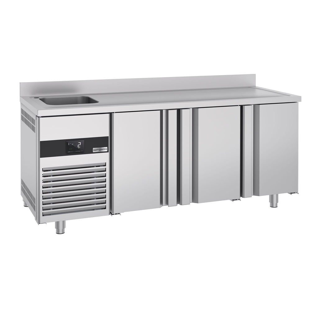 Cooling counter premıum - 1900x700mm - 3 doors, 1 Left Evyeli & Back