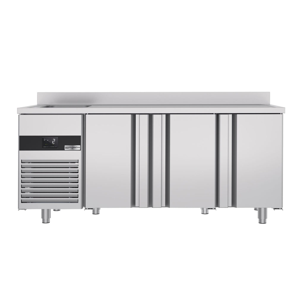Cooling counter premıum - 1900x700mm - 3 doors, 1 Left Evyeli & Back