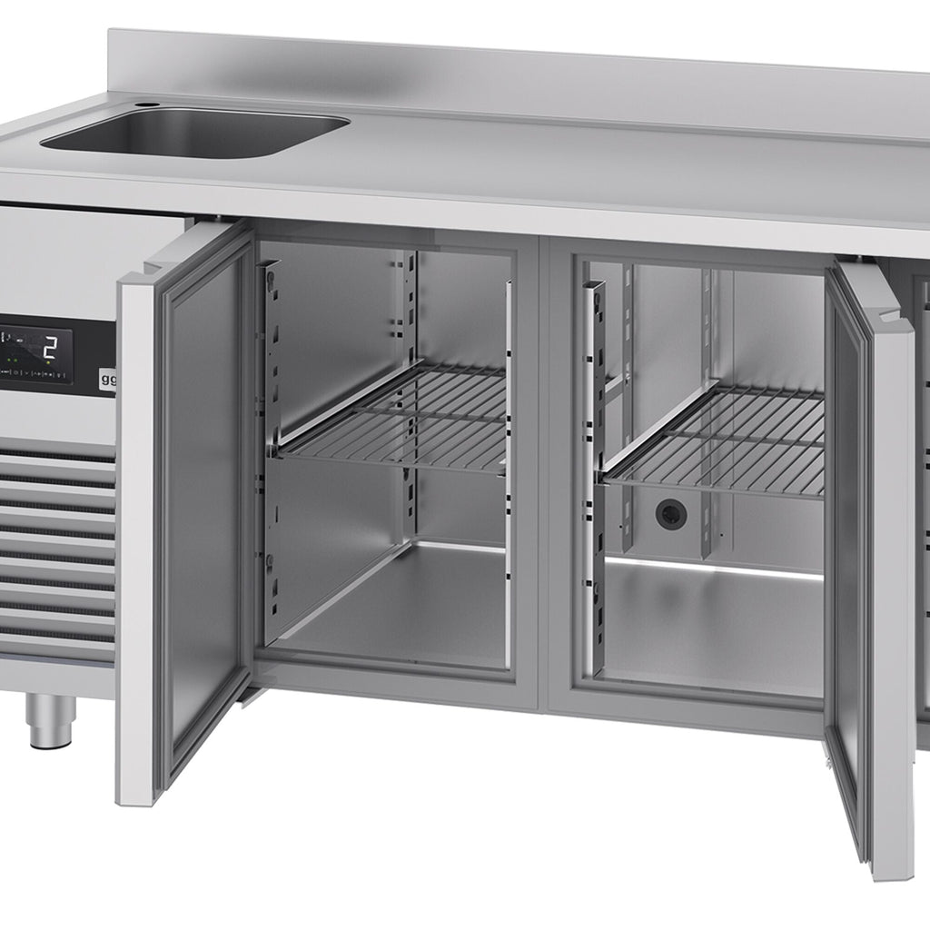 Cooling counter premıum - 1900x700mm - 3 doors, 1 Left Evyeli & Back