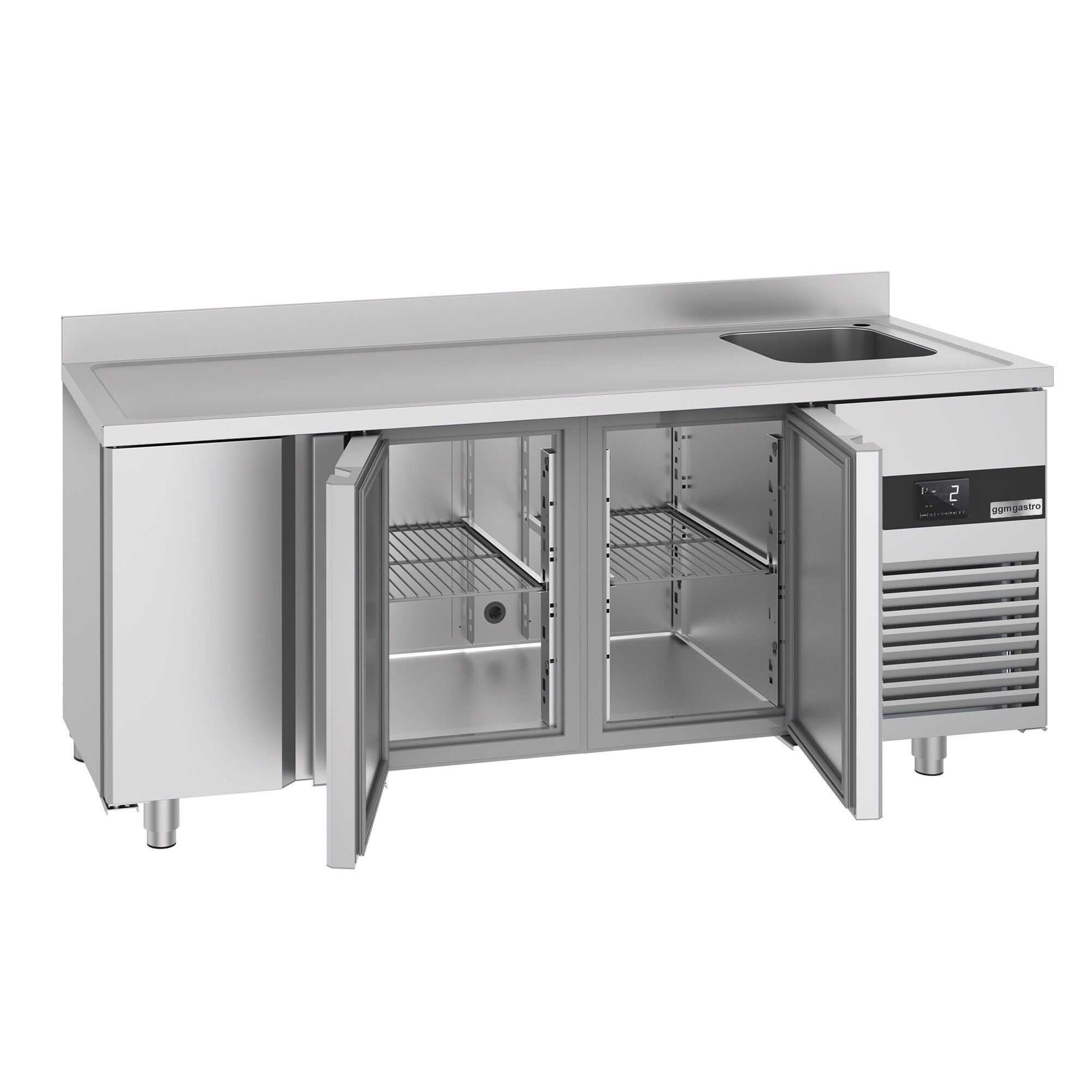 Cooling counter premıum - 1900x700mm - 3 doors, 1 right evyeli & backed