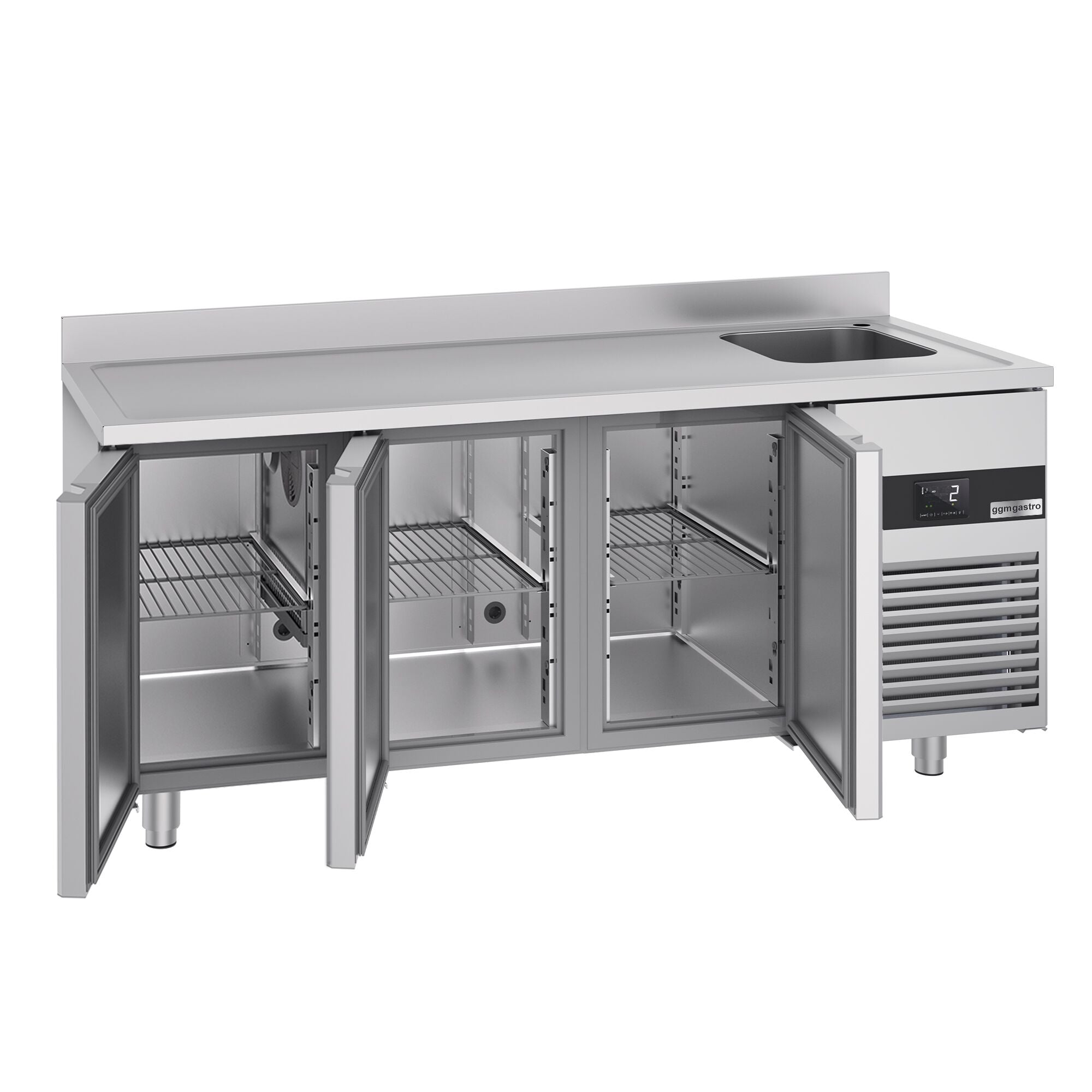 Cooling counter premıum - 1900x700mm - 3 doors, 1 right evyeli & backed