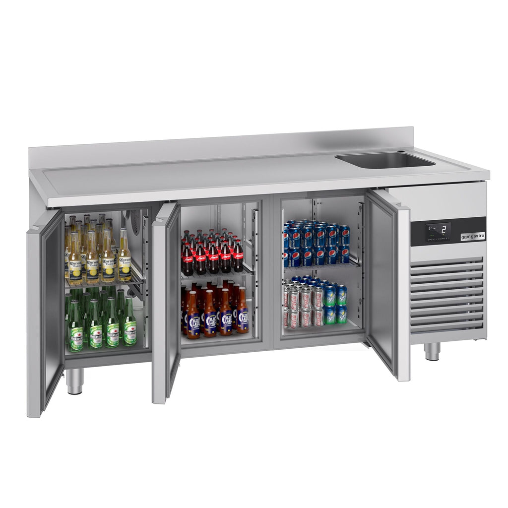 Cooling counter premıum - 1900x700mm - 3 doors, 1 right evyeli & backed