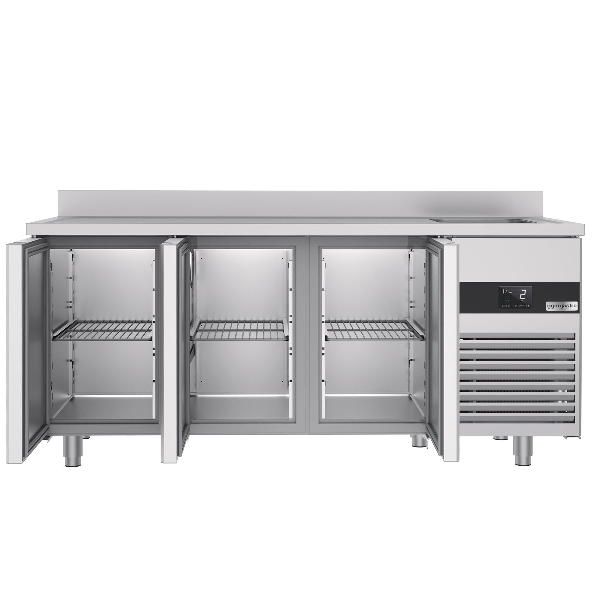 Cooling counter premıum - 1900x700mm - 3 doors, 1 right evyeli & backed