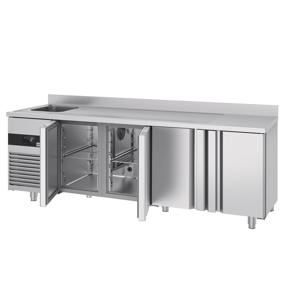 Cooling counter premıum - 2360x700mm - 4 doors, 1 left evyeli & back
