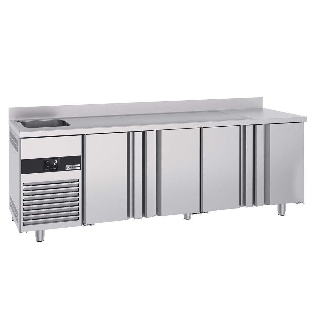 Cooling counter premıum - 2360x700mm - 4 doors, 1 left evyeli & back