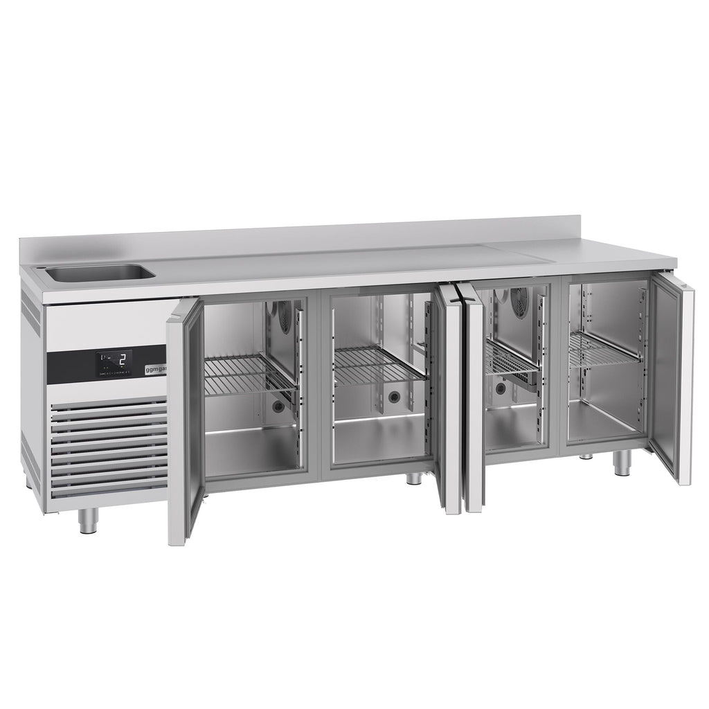Cooling counter premıum - 2360x700mm - 4 doors, 1 left evyeli & back