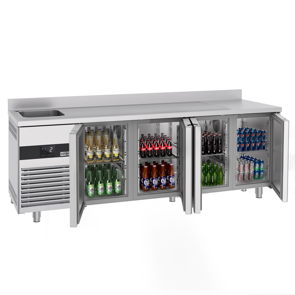 Cooling counter premıum - 2360x700mm - 4 doors, 1 left evyeli & back