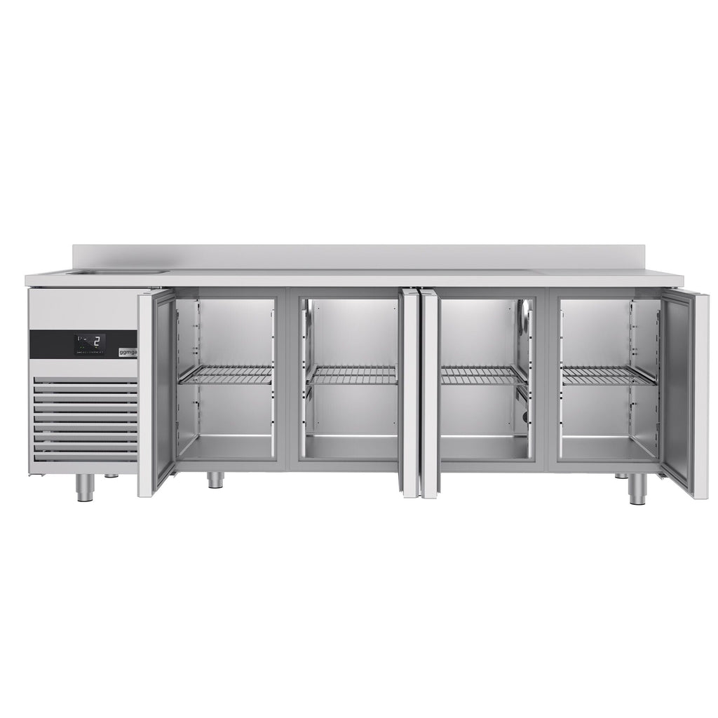 Cooling counter premıum - 2360x700mm - 4 doors, 1 left evyeli & back