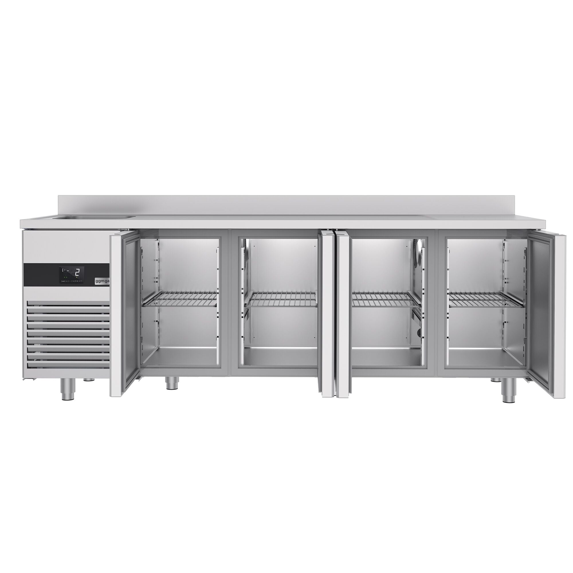 Cooling counter premıum - 2360x700mm - 4 doors, 1 left evyeli & back