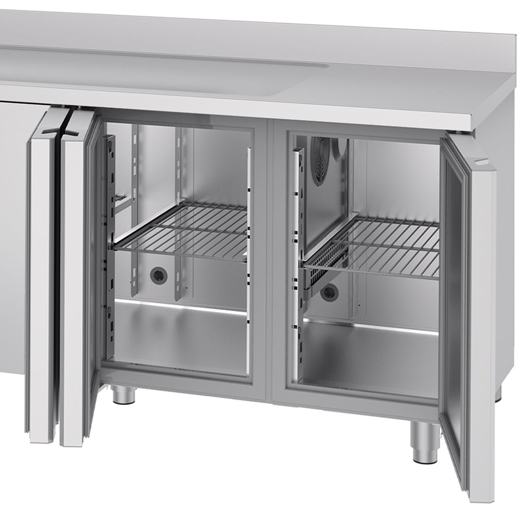 Cooling counter premıum - 2360x700mm - 4 doors, 1 left evyeli & back