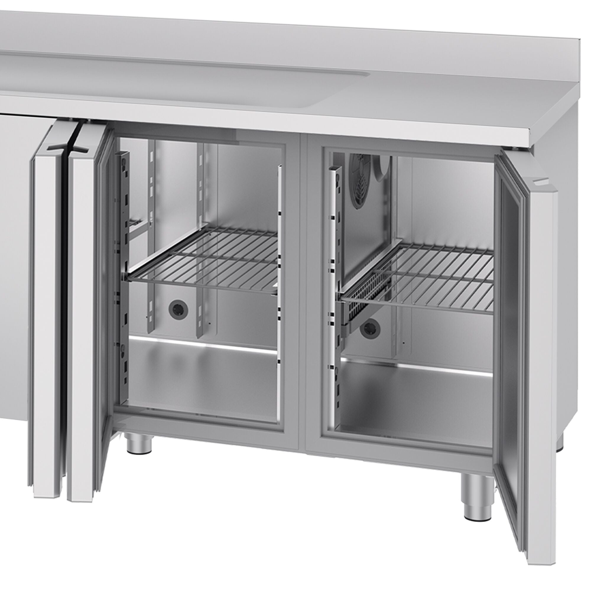 Cooling counter premıum - 2360x700mm - 4 doors, 1 left evyeli & back