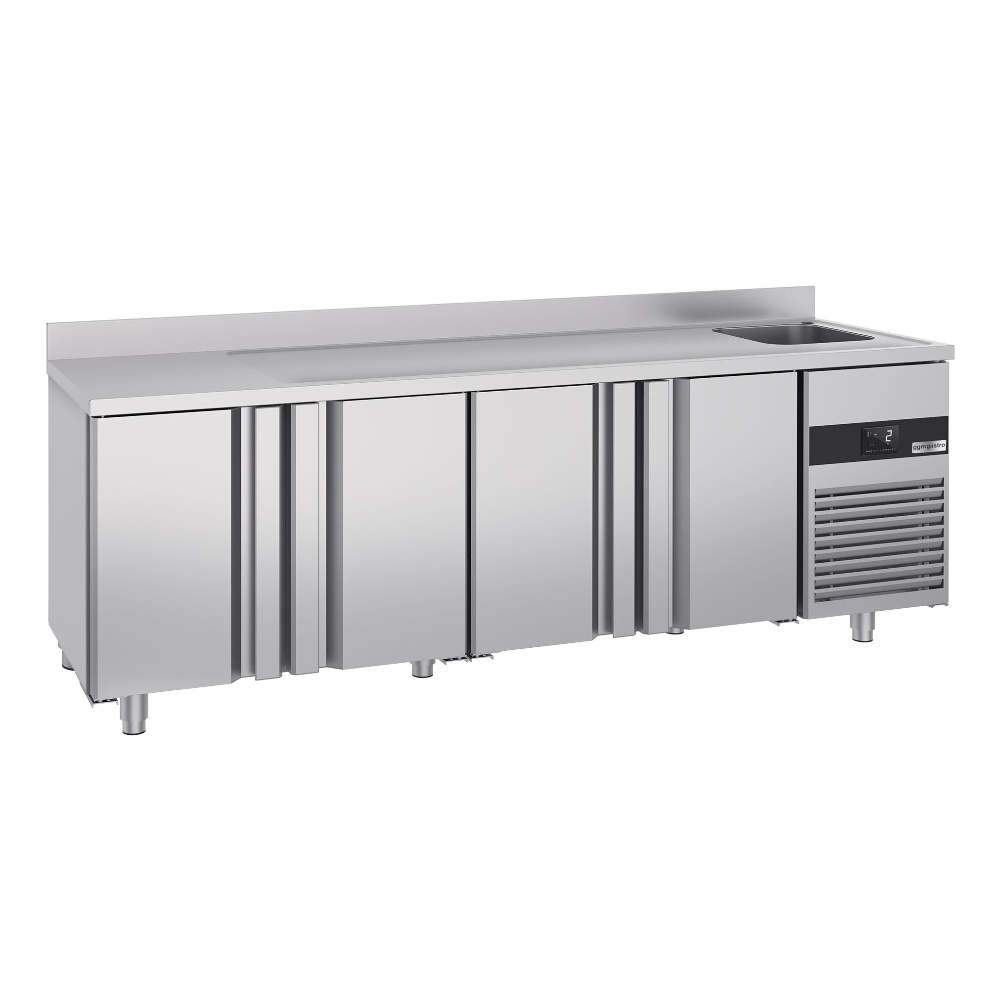 Cooling counter premıum - 2360x700mm - 4 doors, 1 right evyeli & back
