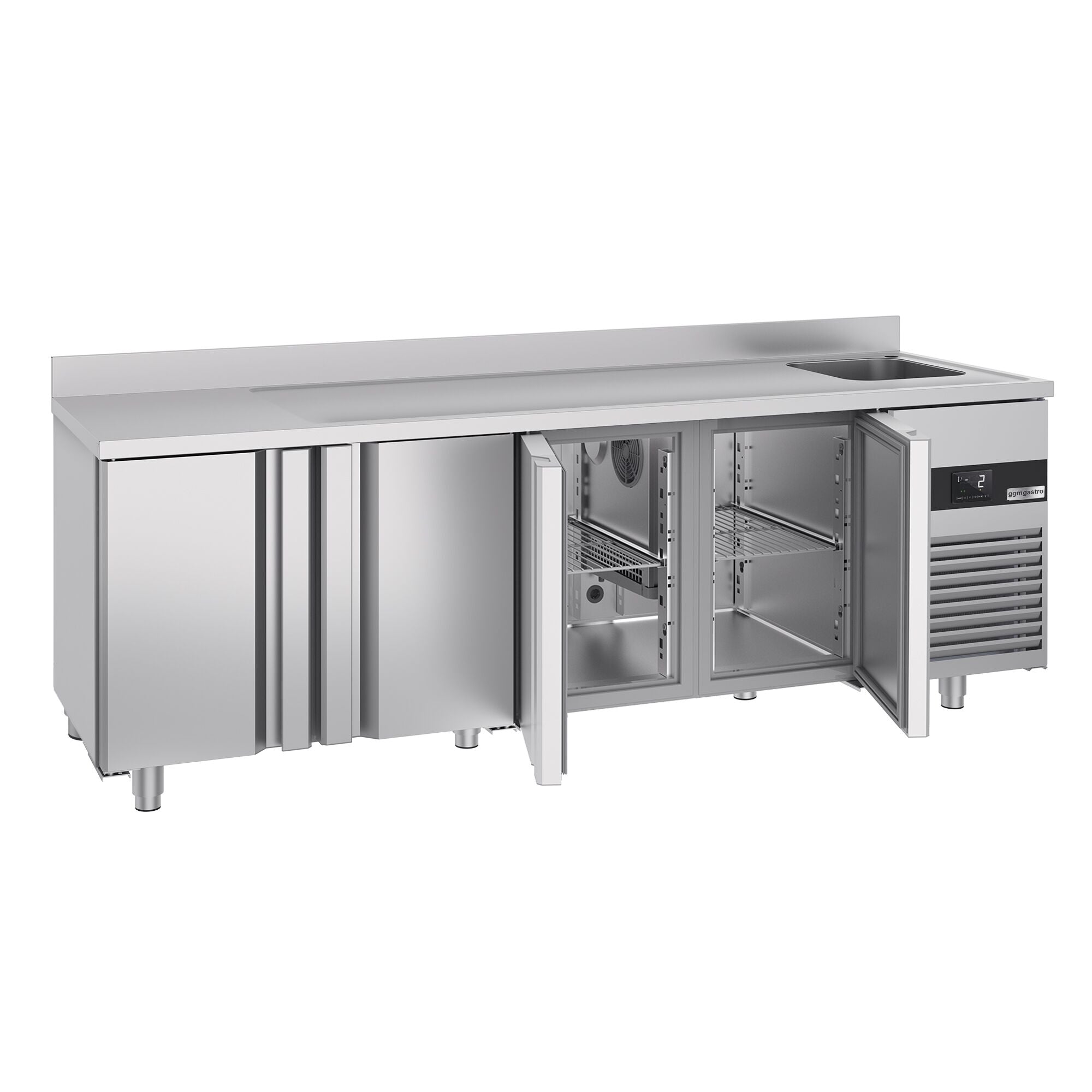 Cooling counter premıum - 2360x700mm - 4 doors, 1 right evyeli & back