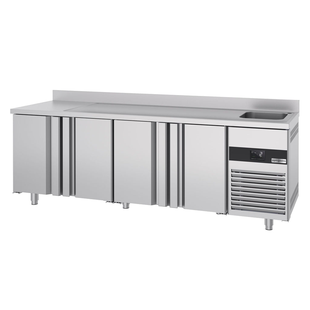 Cooling counter premıum - 2360x700mm - 4 doors, 1 right evyeli & back