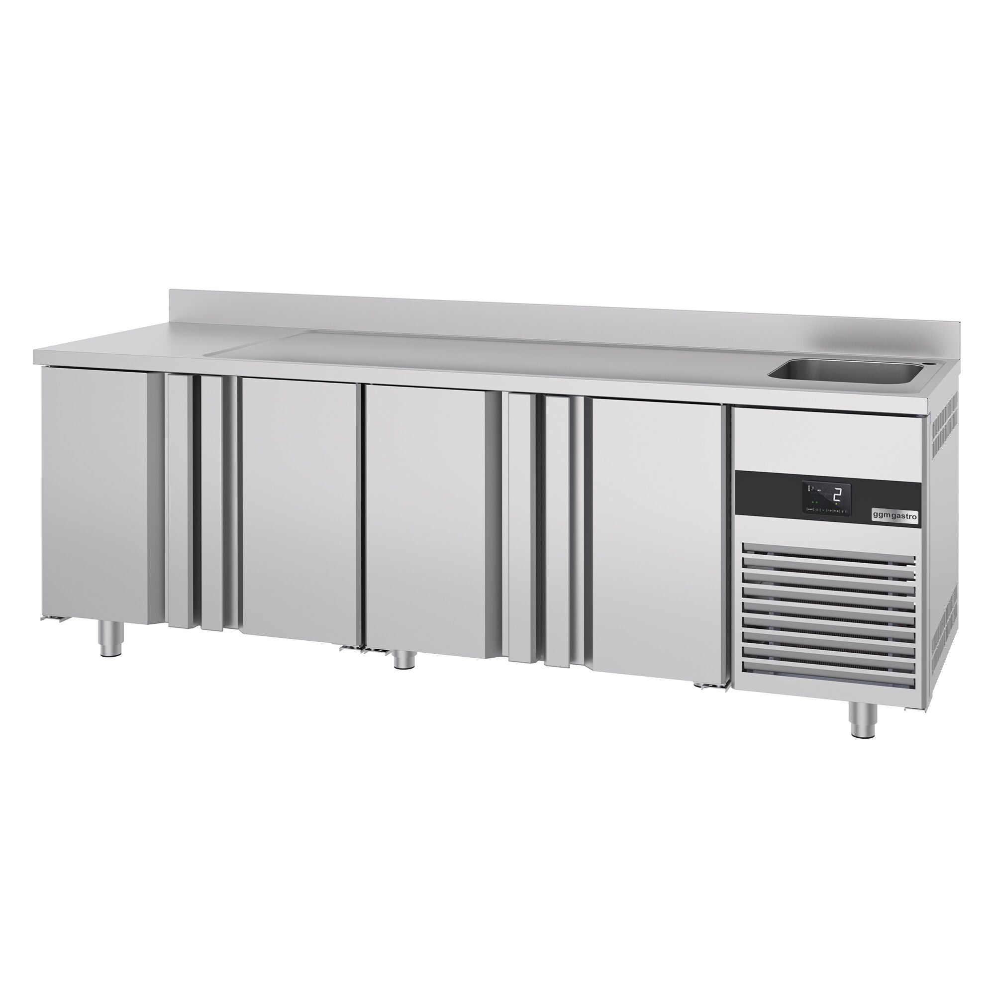 Cooling counter premıum - 2360x700mm - 4 doors, 1 right evyeli & back