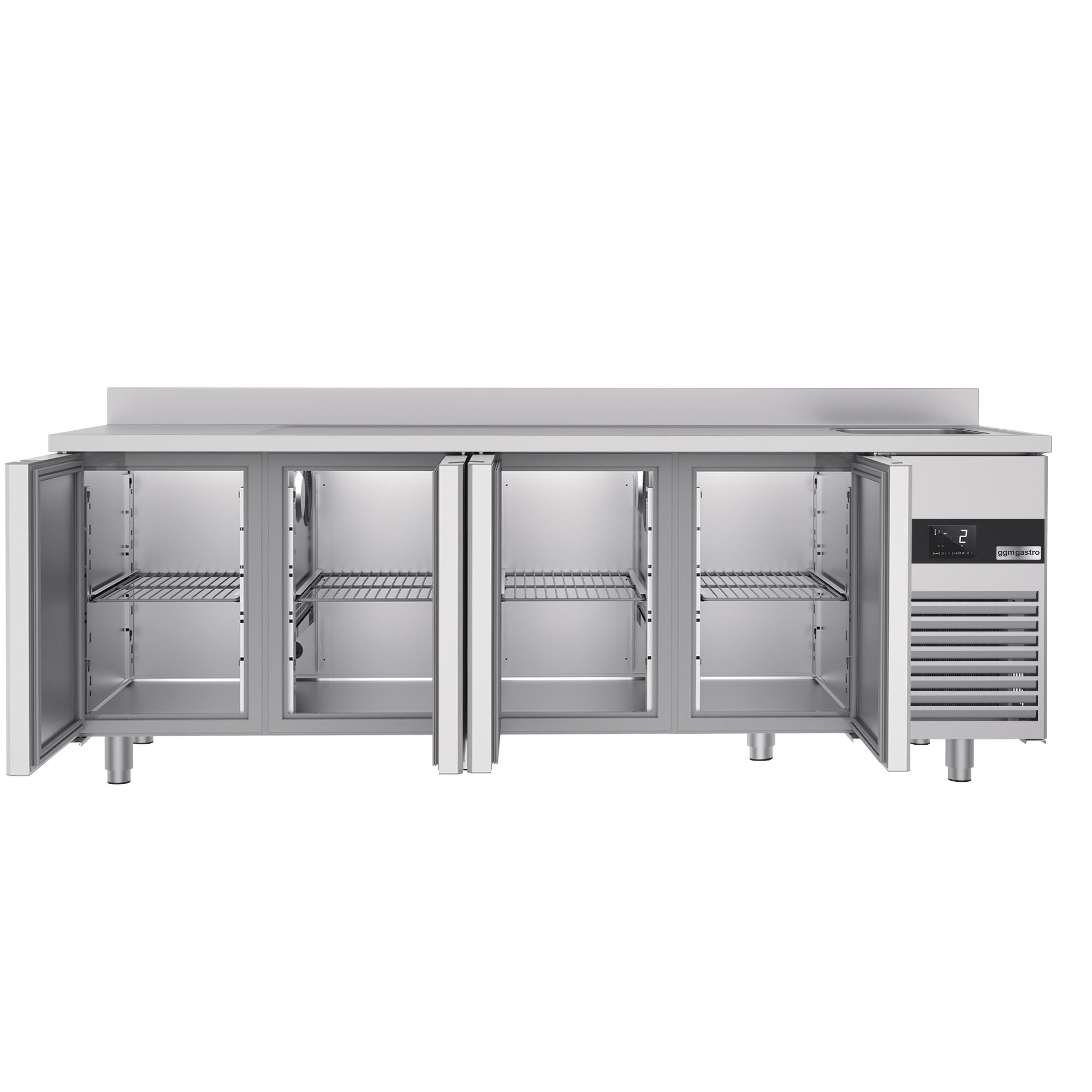 Cooling counter premıum - 2360x700mm - 4 doors, 1 right evyeli & back