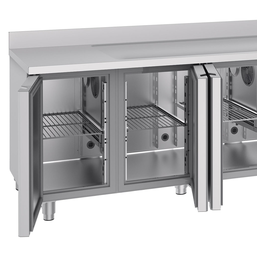 Cooling counter premıum - 2360x700mm - 4 doors, 1 right evyeli & back