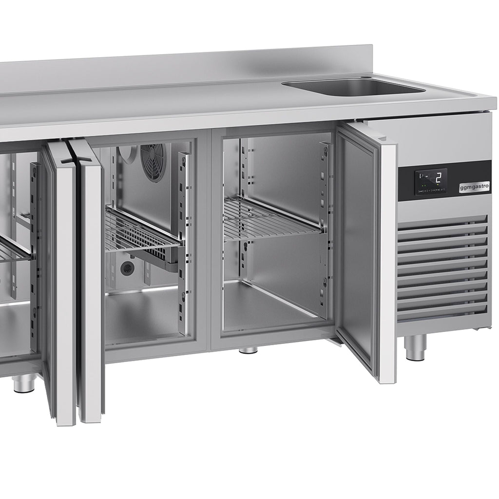 Cooling counter premıum - 2360x700mm - 4 doors, 1 right evyeli & back