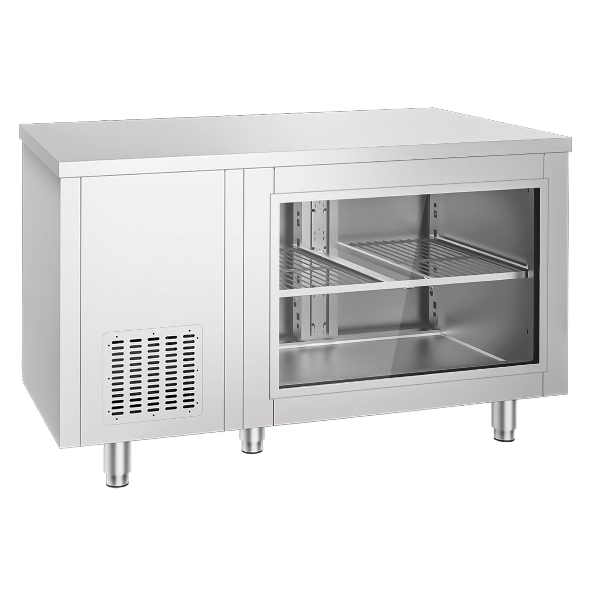Cooled counter -1400x700mm - 2 rear door - front front