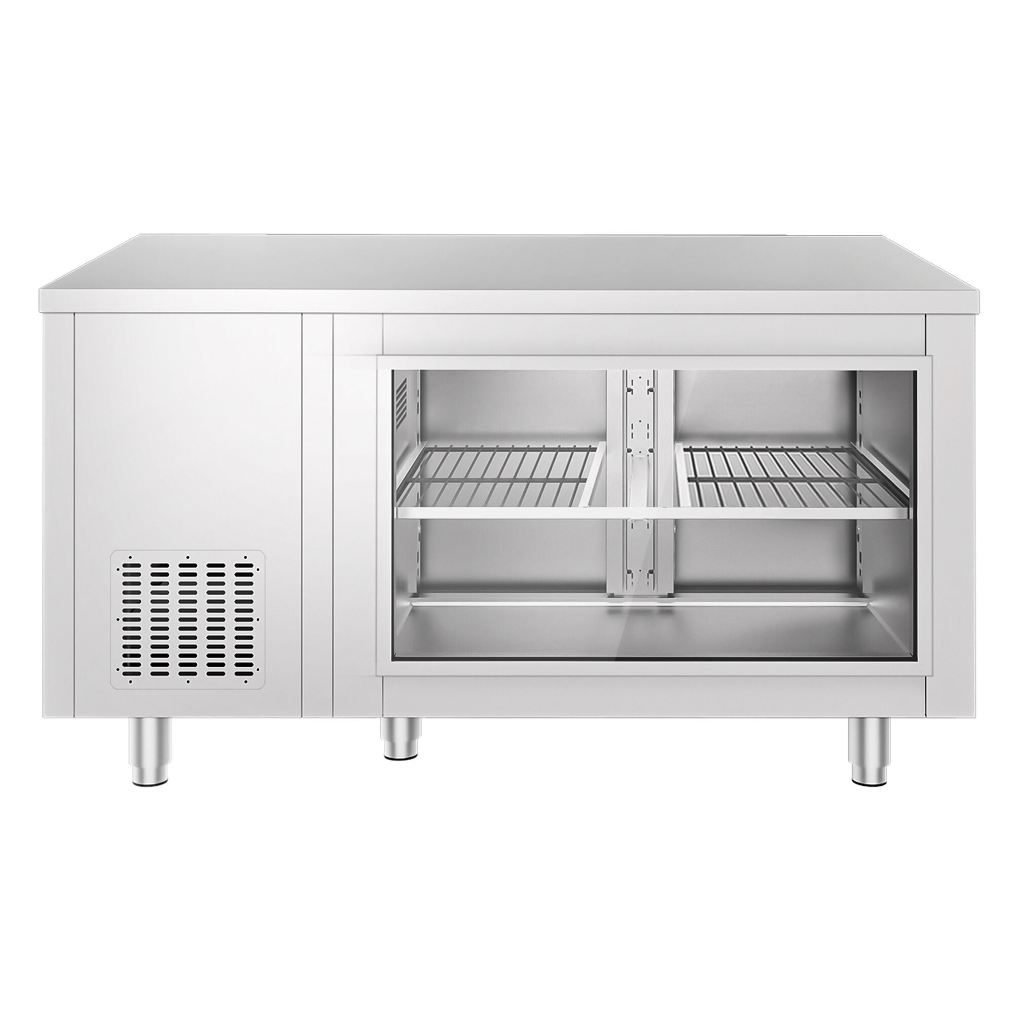 Cooled counter -1400x700mm - 2 rear door - front front