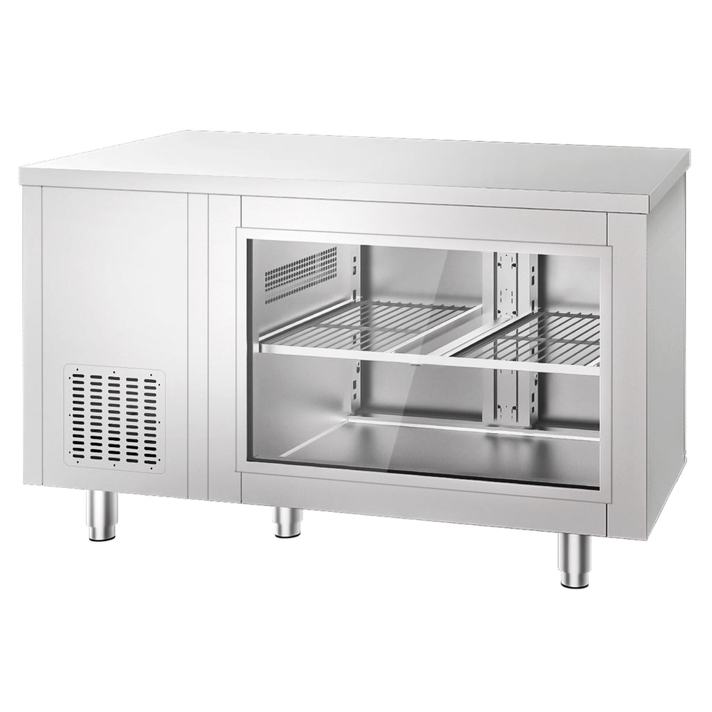 Cooled counter -1400x700mm - 2 rear door - front front