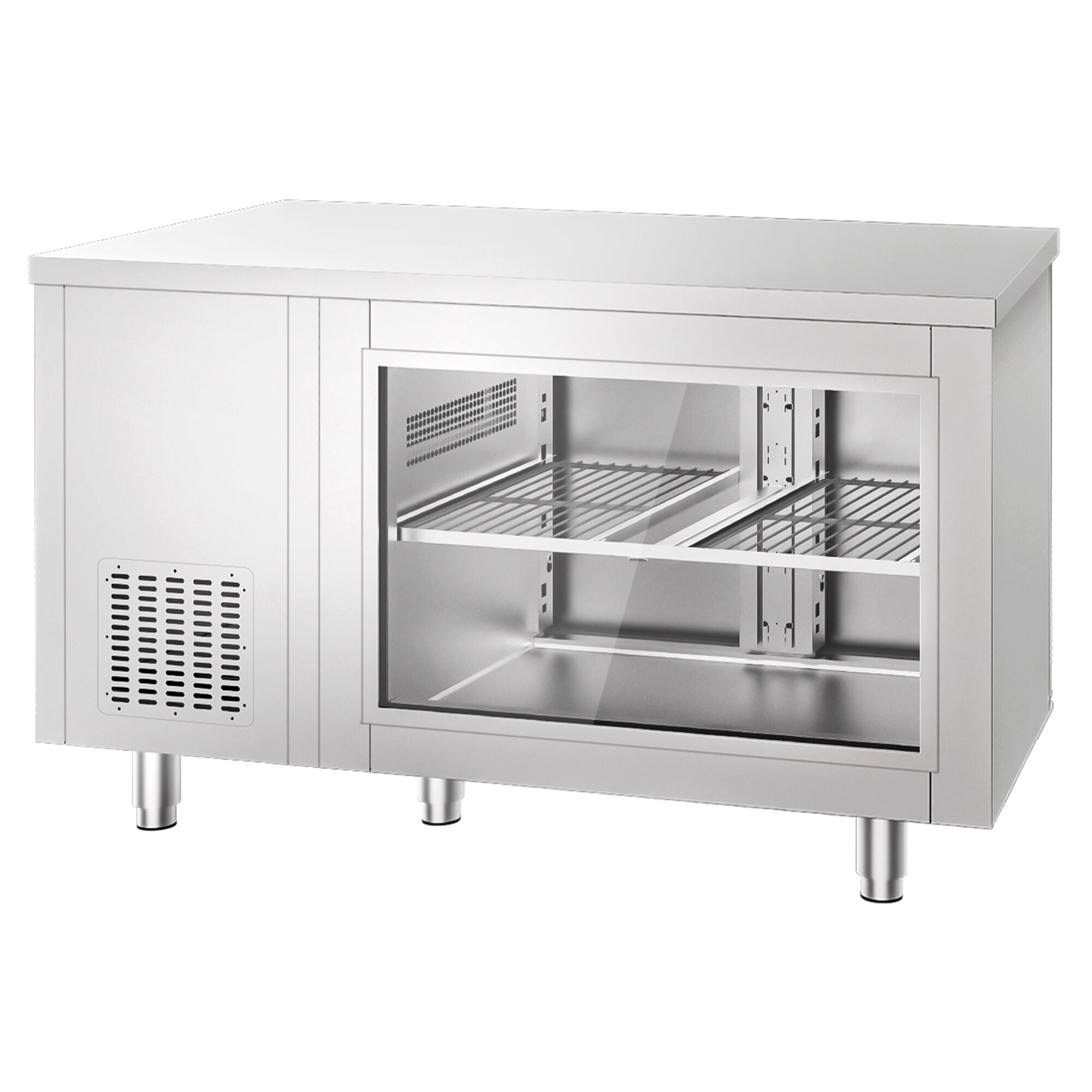 Cooled counter -1400x700mm - 2 rear door - front front