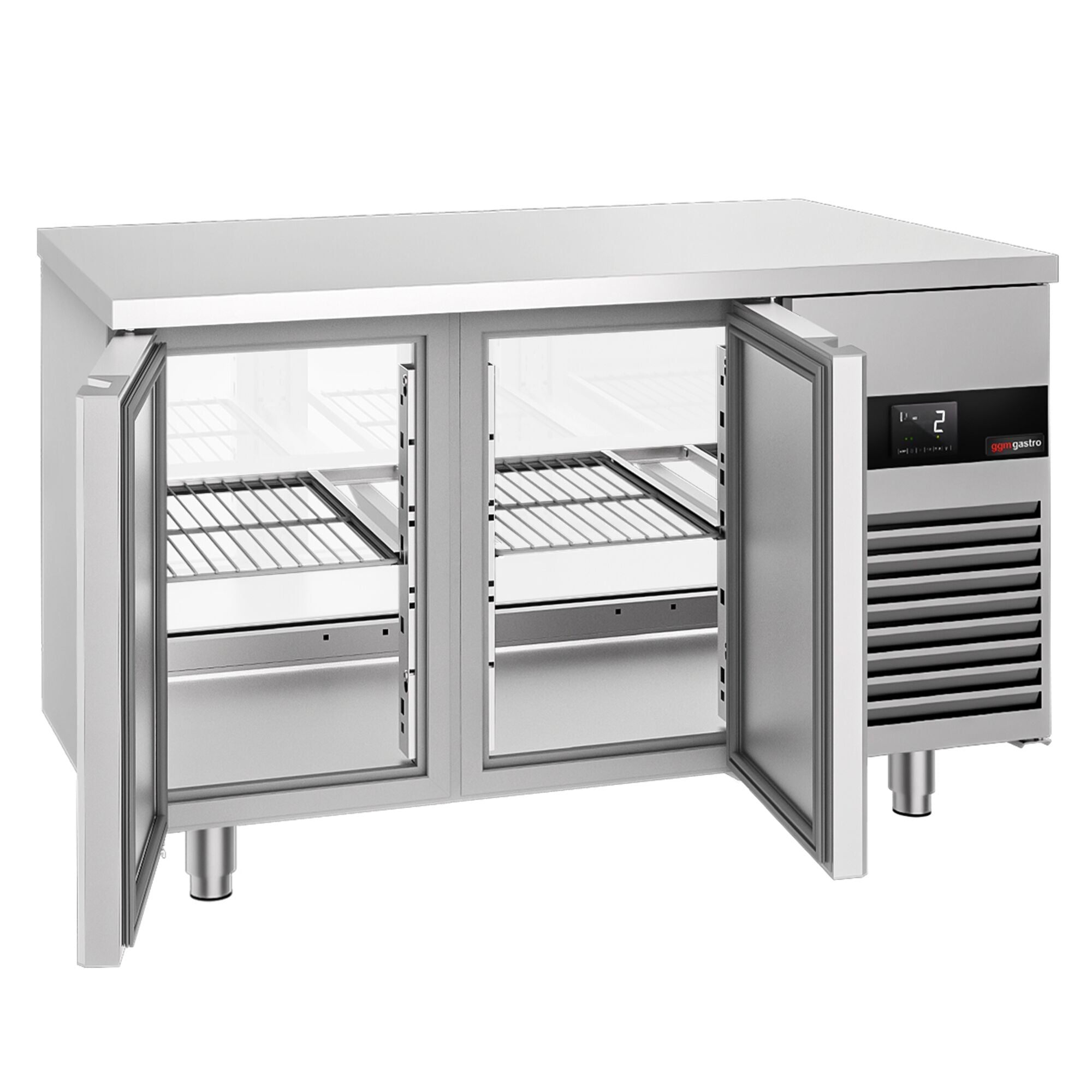 Cooled counter -1400x700mm - 2 rear door - front front
